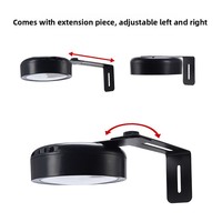 Lampes murales rechargeables modernes avec télécommande, 13 modes d'éclairage, lumière LED magnétique à intensité variable, DC24V, maison, bureau, minimaliste