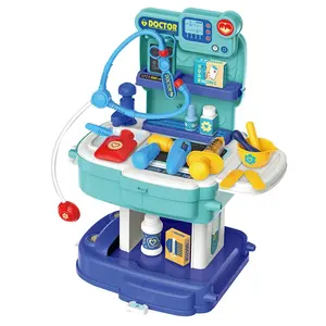 EPT 31 Stück Educational Medical Plastic Doctor Kits Set Spielzeug Kinder Geschenke Toy Play Kit Ärzte Geschenk Pretend Tools mit Schult asche