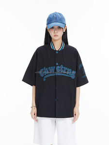 เสื้อกีฬาเบสบอลคอวีสำหรับผู้ชายผู้หญิงเสื้อสวมหัวผ้าโพลีเอสเตอร์พิมพ์ลายแบบระเหิดแห้งเร็วระบายอากาศได้ดี - Product Image 2