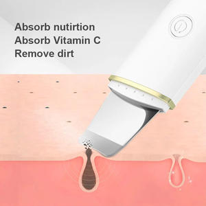 جهاز تقشير الوجه بالموجات فوق الصوتية لشد الوجه من ABS جهاز تنظيف البشرة فائق الصوت لإزالة الرؤوس السوداء والجلد الميت - Product Image 3