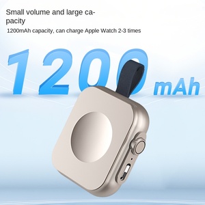 ที่ชาร์จไร้สายแม่เหล็กขนาดเล็กพกพาได้1200มิลลิแอมป์ต่อชั่วโมงสำหรับ Iwatch10 9 8 <span class=keywords><strong>SE</strong></span> 7 6 5 4 3 <span class=keywords><strong>2</strong></span> 1 - Product Image 2