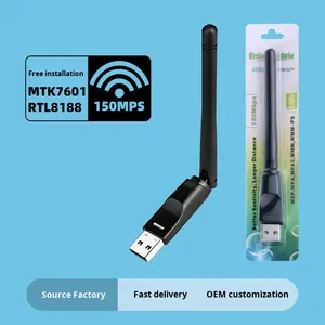 7601 <span class=keywords><strong>USB</strong></span> Mạng không dây Card <span class=keywords><strong>Antenna</strong></span> 150Mbps driver-Free <span class=keywords><strong>Wifi</strong></span> Receiver máy tính xách tay truyền tín hiệu bán buôn - Product Image 2