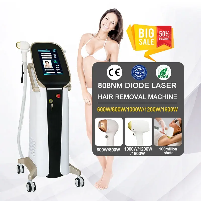 2023 Latest Diode Laser Hair Removal 808nm 755nm 1064nm Beauty Machine For Salon