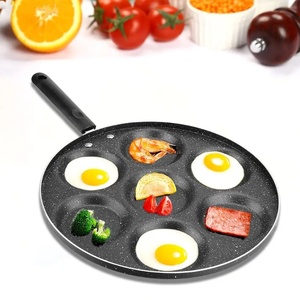 Sartén antiadherente de 4/7 orificios para desayunos, panqueques, filetes, jamón y tortillas, engrosada, al por mayor - Product Image 1