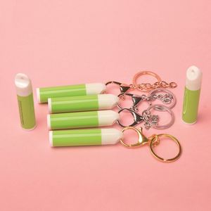 Custom Logo Your Brand Honey Vegan Holder Beeswax Spf Lip Balm Keychain Private Label With Lanyard - Product Image 3