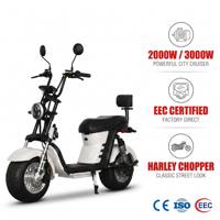 Nouveau Scooter Électrique Citycoco 1000W Super Puissant à Châssis en Acier, Meilleure Vente au Brésil 2026, Vente Chaude, Entrepôt