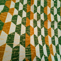 Grosir Pabrik Kain Kente Golden Ankara 6 Yard Katun Tenun Batik Carded Berat Sedang Polos Organza Untuk Pakaian Warna Emas Afrika