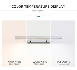 Modern LED Wall <b>Lamp</b> Aluminum Alloy Rectangle White Shade 3500K <b>Warm</b> Light Bathroom Surface Mounted Minimalist Design - Product Image 4