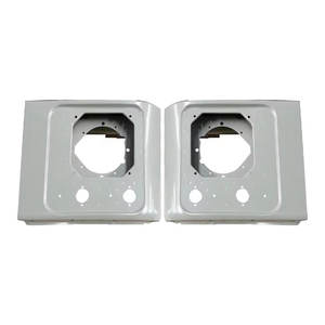 Kit de cadre de phare LED en aluminium de vente d'usine pour Land Rover Defender TD4 TDI 90 110 panneau de phare - Product Image 6