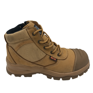 JDS-botas de trabajo de seguridad para hombre, calzado con punta de acero, con cremallera, color marrón, a la moda, Australia, garaje, Osha - Product Image 3