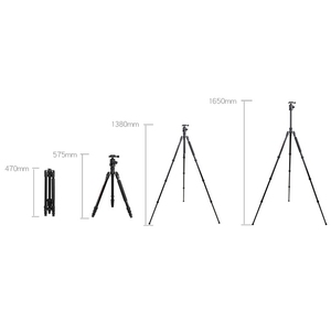 Nuevo soporte de columna central de liberación rápida de montaje de trípode de brazo horizontal TA330, trípode de cabeza de bola - Product Image 5