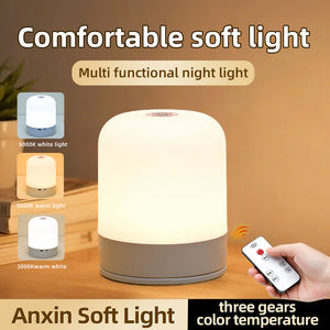 Lámpara Nocturna LED, Luz Cálida para Dormitorio, Control Remoto y Táctil, Funciona con Batería, Alto CRI 90, Lámpara Confortable - Product Image 4