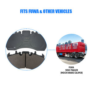 Plaquettes de frein pour <span class=keywords><strong>camion</strong></span> BLM WVA 29211 semi-métalliques pour essieu FUWA Shacman Faw Man Hino Scania Volvo Cascadia OEM Garantie 500 000 KM - Product Image 3