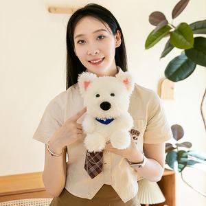 Écharpe bandana personnalisée avec logo imprimé, broderie, peluche douce, mascotte de chien West Highland White Terrier <span class=keywords><strong>Westie</strong></span> - Product Image 2