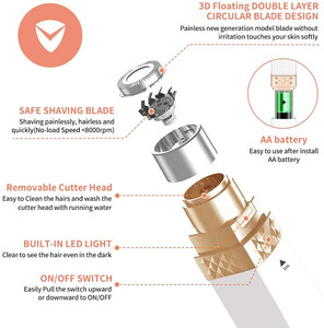 Depiladora Facial Eléctrica Profesional Portátil e Indolora, Recargable, Depilación Facial Permanente - Product Image 2