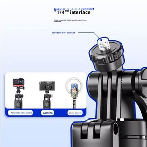 Anti Shake Extendable Tripod Selfie Stick,Portable Floor Standing Phone <b>Holder</b> With Bluetooth <b>Remote</b> for Travel Vlog - Product Image 5