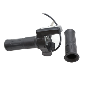 Manette d'Accélérateur à Gâchette ou Pouce pour Trottinette Électrique avec Affichage LED de Puissance, Poignées de <span class=keywords><strong>Guidon</strong></span>, Afficheur de Tension 36V 48V pour Vélo Électrique - Product Image 5