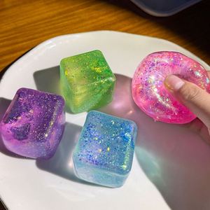 Maltose Simulated Tofu Ice <b>Cubes</b> Anti-Stress Slow Rebound Polar <b>Light</b> Colorful Squeeze TPR Block Decompression Toy Made TPR - Product Image 2