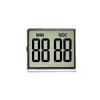 Minuteur LCD 4 chiffres 2026 avec affichage à code segmenté et interrupteur à rebond, affichage LCD par réflexion directe