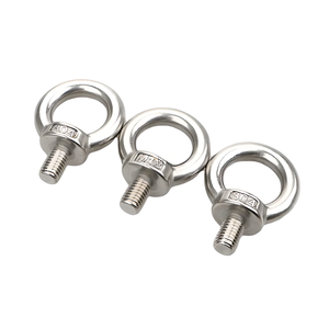 M4 M5 M6 M8 M12 M32 M33 Acero inoxidable completamente roscado <span class=keywords><strong>SS</strong></span> 304/316 Perno de ojo de elevación giratorio DIN580 Acabado liso - Product Image 1
