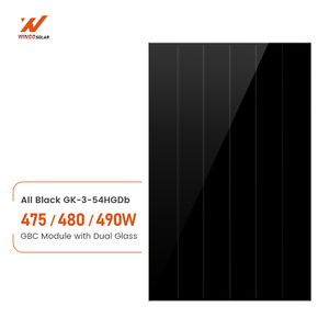 แผงโซลาร์เซลล์ GOkin 475W 480W 490W รับประกัน 30 ปี แบบ N ทั้งหมดสีดำ ขายส่ง สำหรับบ้าน แบบ Topcon Bifacial - Product Image 2