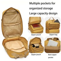 Vente en gros de sac à dos tactique 45L pour hommes, matériau Oxford imperméable pour les sports de plein air, voyage, randonnée, camping, sac à dos tactique