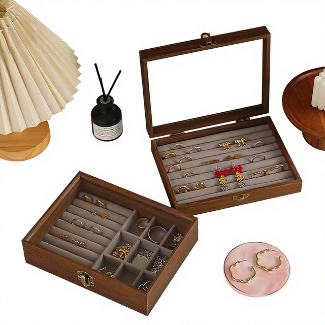 Wholesale Exquisite Jewelry Storage Box with Handset Design with Factory Price