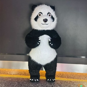 QUTENG Costumi Gonfiabili <span class=keywords><strong>XL</strong></span> da Mascotte <span class=keywords><strong>Panda</strong></span> e Orso Polare in Peluche da 2m per Adulti Unisex, per Feste di Halloween e Passeggiate - Product Image 2