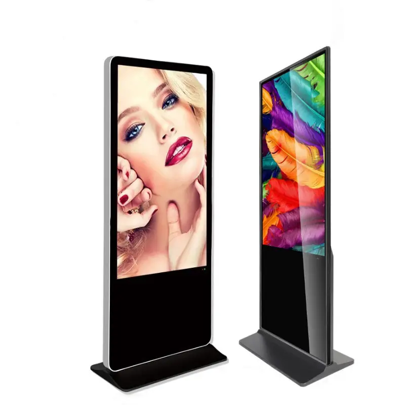 Floor Stand Portable Wireless Full HD Lcd Touch 55 Inch Indoor Digital Signage and Displays