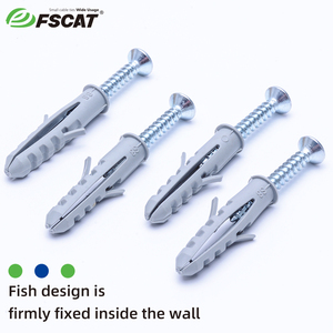 FSCAT Garantie de qualité Résistant aux chocs Étanche Nylon Expand Wall Plugs avec trous Ancres de mesure en pouces - Product Image 4