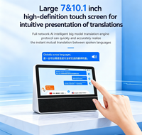 Dispositif de traduction, appareil de bureau, double écran OLED, fonctionnalités intelligentes IA, prise en charge de 121 langues pour les entreprises