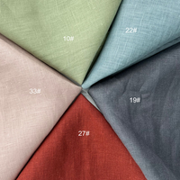 Tissu en lin de lin européen 100% personnalisé au mètre, largeur 280 cm, pour literie et rideaux, multicolore, certifié OEKO-TEX, en stock, 180-220 GSM