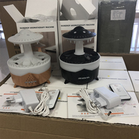 Diffuseur d'arômes UFO en forme de goutte de pluie avec télécommande, humidificateur diffuseur de brume H2O 350ml pour la maison, avec logo personnalisé