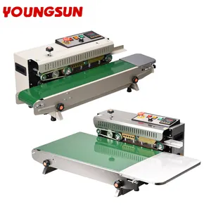 YOUNGSUN Factory Price Vertical/Horizontal Plastic Bag Sealer Aluminum Foil Bag Continuous Band Packaging Sealing Machine