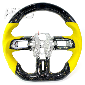 Accesorios Interiores de Coche: Volante de Fibra de Carbono para Ford Mustang GT <span class=keywords><strong>GT350</strong></span> GT500 <span class=keywords><strong>Shelby</strong></span> 2015 a 2023 2.3T EcoBoost - Product Image 6