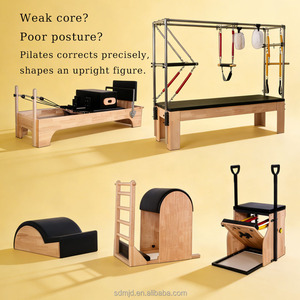 Kit Complet 5-en-1 pour la Rééducation et le Fitness à Domicile et en Milieu Commercial MJD-WCC22 – Ensemble Complet 5 Pièces en Bois de Chêne - Product Image 5
