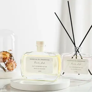 Customize Room Indoor Luxury Fragrance 326g 100ML Glass Bottle Festival Gift MSDS Oil Aroma Air Freshener Sticks Diffuser