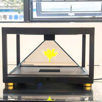 Écran en verre pour projection holographique 16:9 pour affichage panoramique à 360 degrés, expérience immersive pour les halls d'exposition