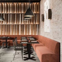 Projet d'hôtel de meubles Café Bar Hamburger Shop KTV Club Velvet Metal Restaurant Canapé sectionnel Sièges de cabine
