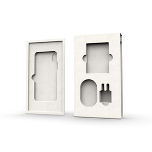 High Quality Custom Made Digital Products Tray Eco-Friendly Bagasse Moulded <b>Pulp</b> Packaging for Cellphone Virgin Style - Product Image 4