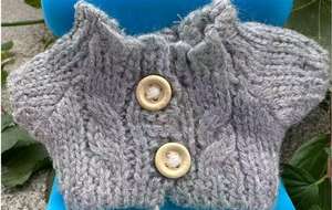 Vêtements pour poupée miniature, accessoires pour poupée de 15 cm, pull en tricot de Noë<span class=keywords><strong>l</strong></span>, <span class=keywords><strong>amour</strong></span>, torsadé, uni, vêtements - Product Image 6