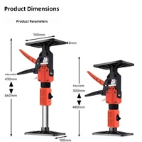 Poteaux de support télescopiques réglables 30-48 cm – Outil de pose multifonction pour armoires et boîtes (OEM)