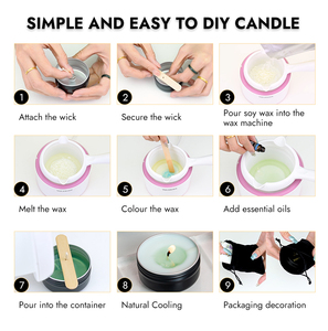 Juego de Fabricación de Velas Personalizable con Forma Ajustable para Diseño Personalizado con Impresión Digital de 5 Colores - Product Image 5