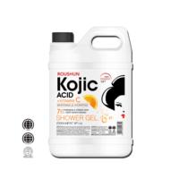 Gel Douche Éclaircissant à l'Acide Kojique et Vitamine C 2000ML – Hydratant, Contrôle du Sébum, Lavant Corporel pour Taches Brunes et Peaux Ternes