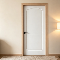 Porte intérieure moderne en MDF à coût compétitif, porte à panneau sur mesure pour appartements, hôtels, promoteurs immobiliers et projets à grande échelle