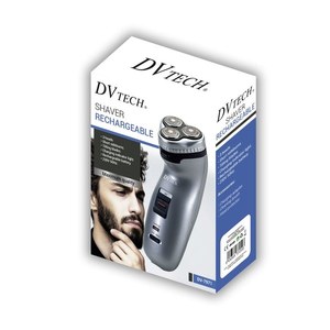 Dvtech Rechargeable Shaver Electric <b>Razor</b> For <b>Men</b> With 3 Blades And Led Indicator Light - Product Image 1