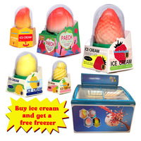 Glace à la pêche au chocolat, saveur exotique, boîte personnalisée, vente en gros, HALAL, célèbre sur internet