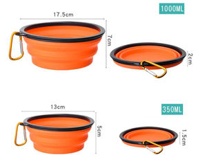 Penjualan laris mangkuk Travel anjing peliharaan portabel cangkir dapat dilipat makanan hewan peliharaan kucing anjing mangkuk air makanan pengumpan grosir - Product Image 6
