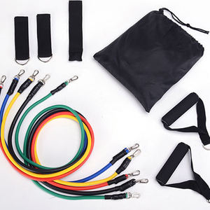 Ceinture élastique TPE Extenseur de fitness multi-force Corde de tension Dispositif d'entraînement des bras musculaires pectoraux <span class=keywords><strong>avec</strong></span> sélection du type de boucle - Product Image 6