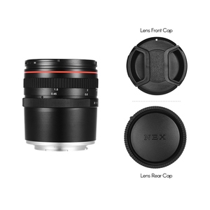 Objectif de caméra à mise au point manuelle pour portrait à grande ouverture 50mm F/1.4 à faible dispersion pour Sony E Mount A7 A7M2 A7M3 <span class=keywords><strong>NEX</strong></span> 3 <span class=keywords><strong>5N</strong></span> 5R 5T - Product Image 2
